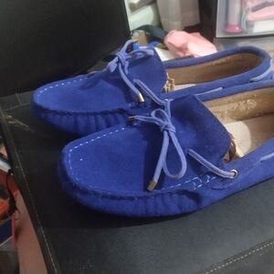 SHUN Blue Women's Loafers